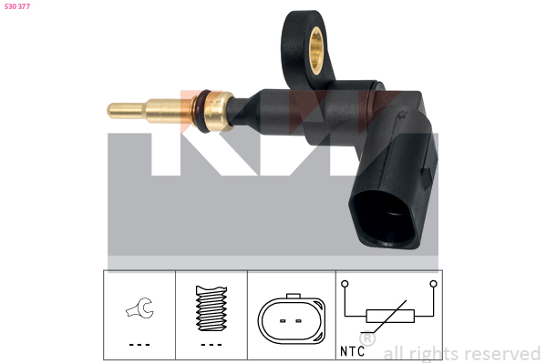 Senzor,temperatura lichid de racire 530 377 KW